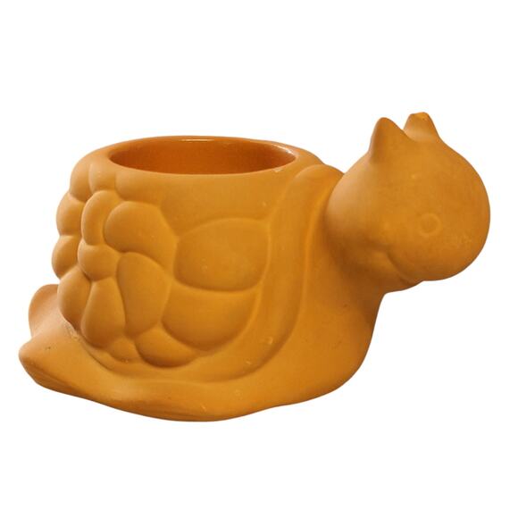 PartyLite Snail Tealight Holder‎ Terra Cotta Candle Wee Three Home Decor Retired - Picture 4 of 7